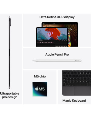 APPLE iPad Pro 11, M5, 2TB, Standard Glass, Wi-Fi, SILVER