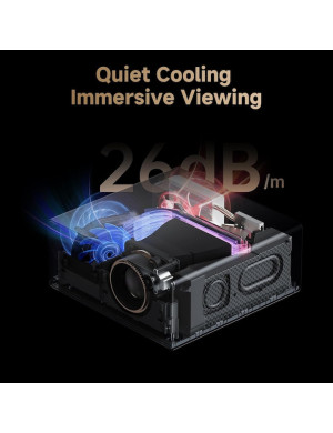 Videoproiector XIAOMI Wanbo X5 Pro 2025, LCD, FullHD, Wi-Fi, Bluetooth, HDR10, Google TV, Black