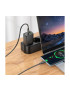 Incarcator retea HOCO N63, 30W, 1x USB-C, 1x USB-A, Black + Cablu USB-C