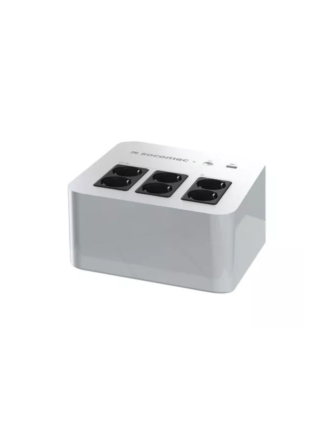 UPS SOCOMEC NPL-0800-D 800VA cu 6 prize Schuko, alb