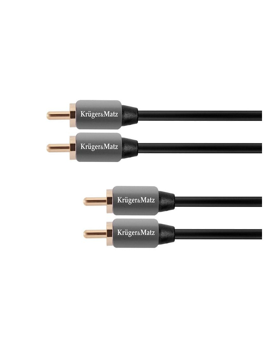 Cablu audio KRUGER & MATZ KM0305 2RCA - 2RCA, 1.8 m