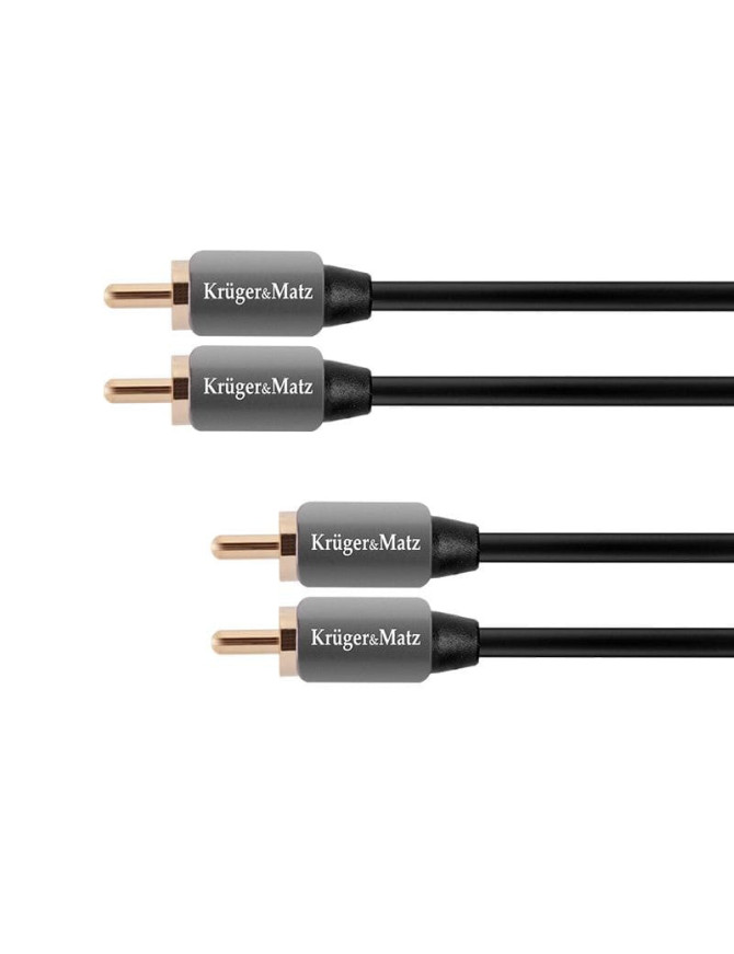 Cablu audio KRUGER & MATZ KM0305 2RCA - 2RCA, 1.8 m