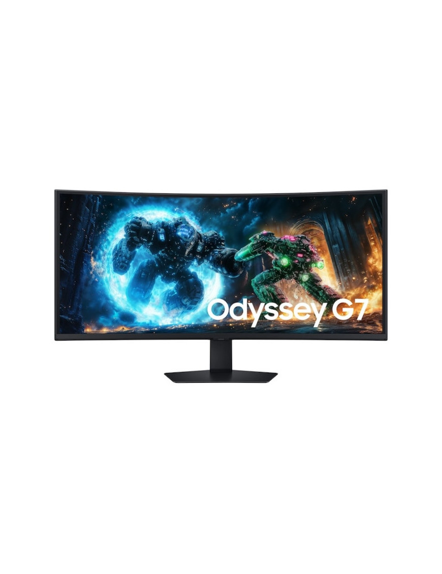 Monitor LED SAMSUNG Gaming Odyssey G7 G75F LS40FG750EUXEN, Curbat, 40 inch, UWUHD, 1 ms, 180 Hz, FreeSync Premium Pro, Black