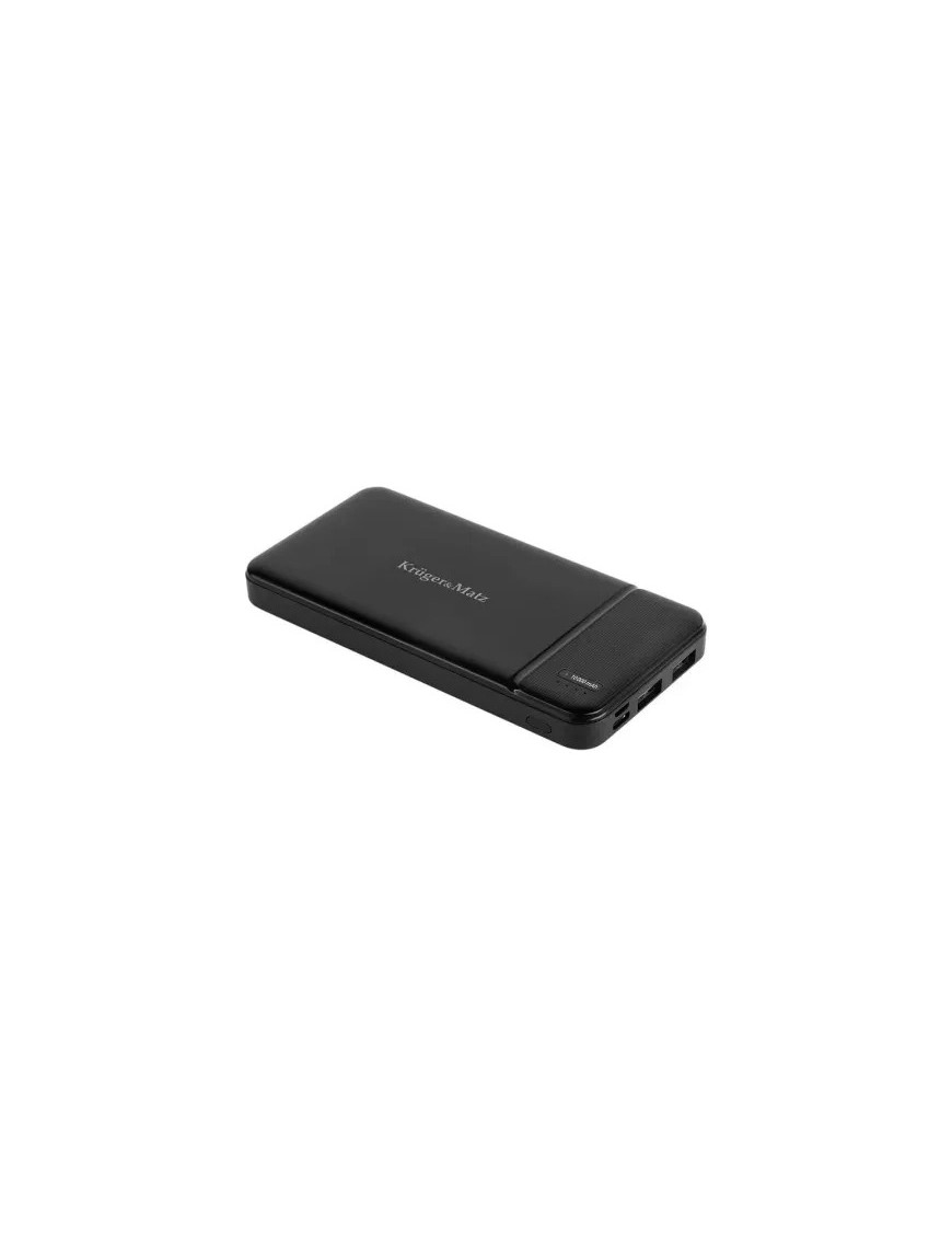 PowerBank KRUGER & MATZ KM0903, 10000 mAh, 2 x USB, 1 x USB Type-C, 1 x MicroUSB, Black