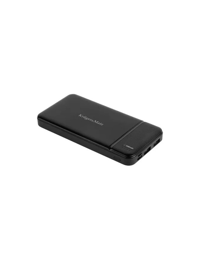 PowerBank KRUGER & MATZ KM0903, 10000 mAh, 2 x USB, 1 x USB Type-C, 1 x MicroUSB, Black