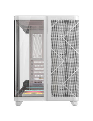 Carcasa CORSAIR AIR 5400 LX-R LINK, Mid-Tower, ATX/Micro-ATX/Mini-ITX, Tempered Glass, 3x LX120 RGB Fans, White