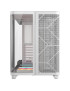 Carcasa CORSAIR AIR 5400 LX-R LINK, Mid-Tower, ATX/Micro-ATX/Mini-ITX, Tempered Glass, 3x LX120 RGB Fans, White