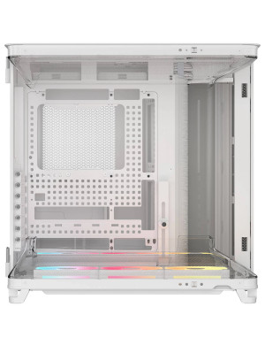 Carcasa CORSAIR AIR 5400 LX-R LINK, Mid-Tower, ATX/Micro-ATX/Mini-ITX, Tempered Glass, 3x LX120 RGB Fans, White