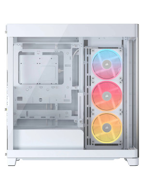 Carcasa CORSAIR 4500X RGB, Mid-Tower, E-ATX/ATX/Micro-ATX, Tempered Glass, 3x LX120 RGB Fans, White