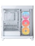 Carcasa CORSAIR 4500X RGB, Mid-Tower, E-ATX/ATX/Micro-ATX, Tempered Glass, 3x LX120 RGB Fans, White