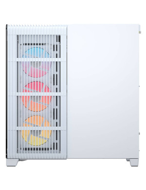Carcasa CORSAIR 4500X RGB, Mid-Tower, E-ATX/ATX/Micro-ATX, Tempered Glass, 3x LX120 RGB Fans, White