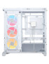 Carcasa CORSAIR 4500X RGB, Mid-Tower, E-ATX/ATX/Micro-ATX, Tempered Glass, 3x LX120 RGB Fans, White