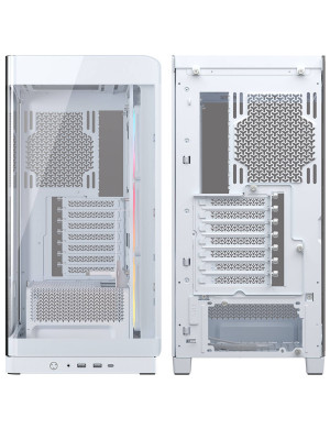 Carcasa CORSAIR 4500X RGB, Mid-Tower, E-ATX/ATX/Micro-ATX, Tempered Glass, 3x LX120 RGB Fans, White