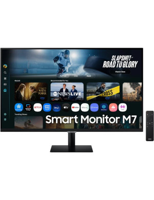 Monitor LED SAMSUNG Smart M7 LS32FM700UUXDU, 32 inch UHD, 60 Hz, 4 ms, Black