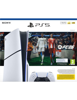 Consola SONY PlayStation 5 Slim (PS5), 1TB, E-Chassis + EA Sports FC 26, White