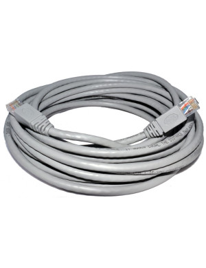 Cablu UTP cu mufe HCT Cat.5E 10m gri – conexiune stabilă și sigură pentru rețele Ethernet