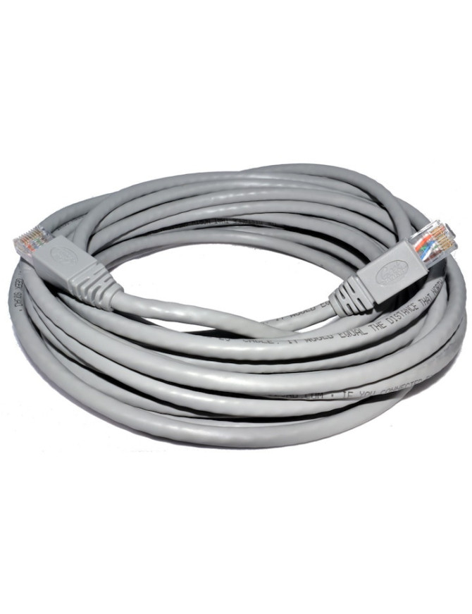 Cablu UTP cu mufe HCT Cat.5E 10m gri – conexiune stabilă și sigură pentru rețele Ethernet