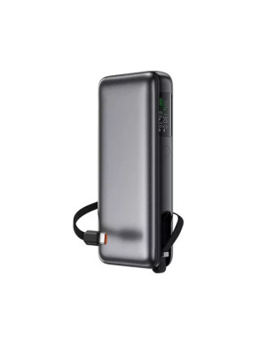 PowerBank ACEFAST M22-20000, 20000 mAh, 130 W, Display Digital, USB-C, USB, Cablu USB-C integrat, Gray