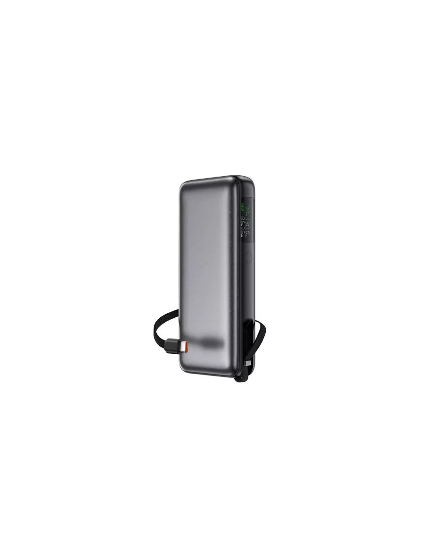 PowerBank ACEFAST M22-20000, 20000 mAh, 130 W, Display Digital, USB-C, USB, Cablu USB-C integrat, Gray