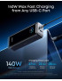 PoweBank ANKER Prime A110AH11, 26.250 mAh, 300W, 2x USB-C, 1x USB-A, Smart Display, Black