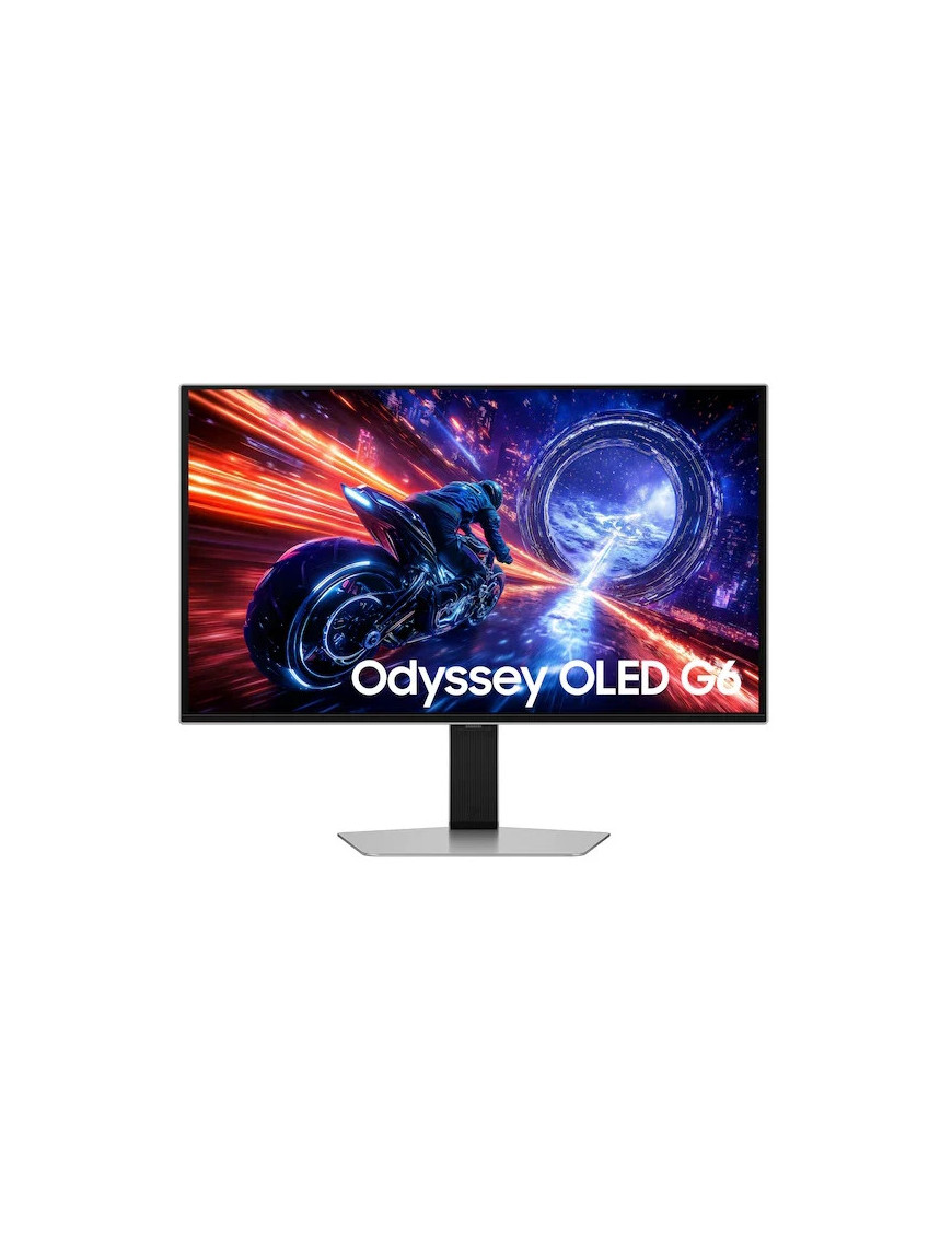 Monitor Gaming LED SAMSUNG Odyssey OLED G6 G60SF LS27FG602SUXEN, 27 inch QHD QD-OLED, 500 Hz, 0.03 ms, Black/Silver