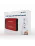 Rack HDD Gembird EE2-U3S-2-R, SATA-USB3.0, 2.5inch, Red/Black