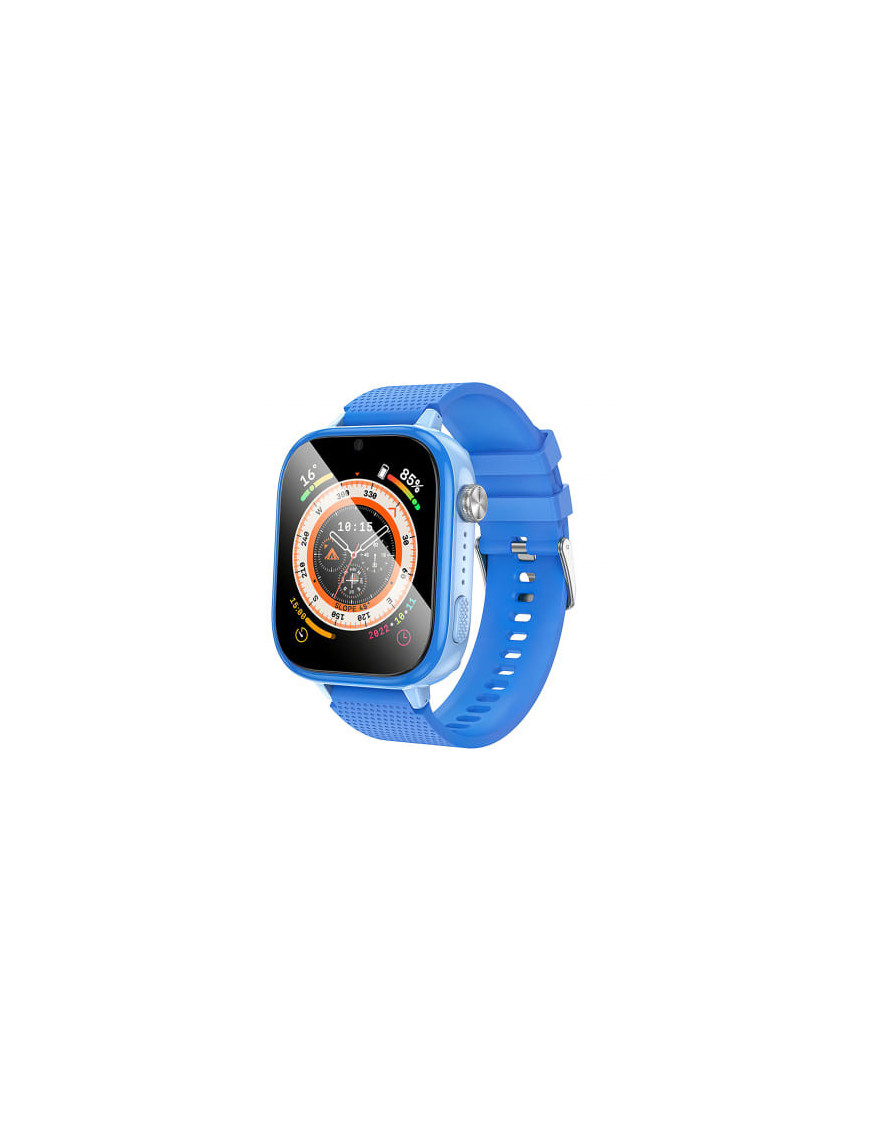 Smartwatch Pentru Copii HOCO Y101, Android/iOS, Silicon, 4G, Blue