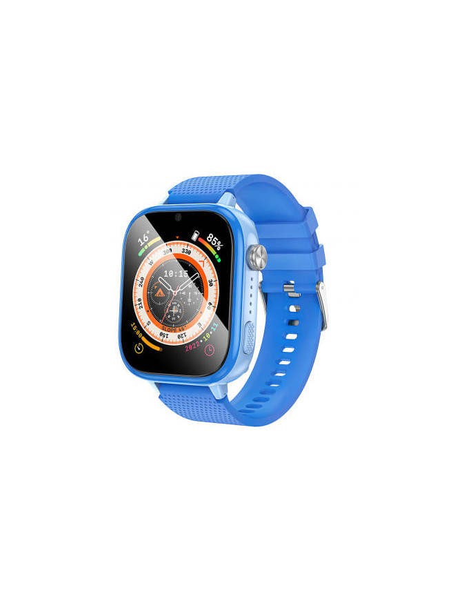 Smartwatch Pentru Copii HOCO Y101, Android/iOS, Silicon, 4G, Blue