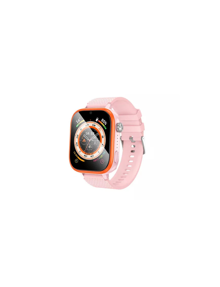 Smartwatch Pentru Copii HOCO Y101, Android/iOS, Silicon, 4G, Pink