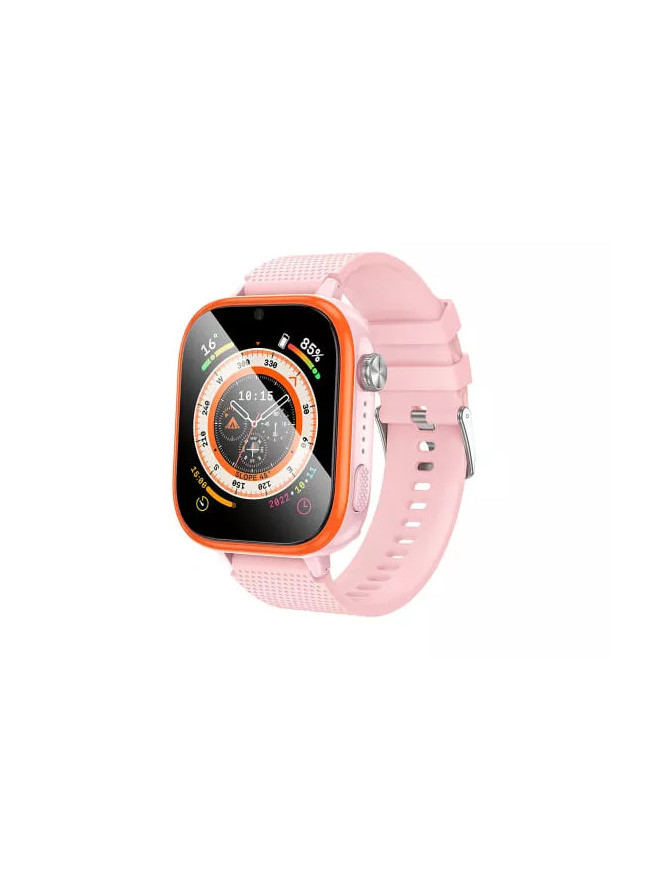 Smartwatch Pentru Copii HOCO Y101, Android/iOS, Silicon, 4G, Pink