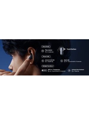 Casti wireless BASEUS Inspire XP1, Sound by Bose®, Dolby Audio, Bluetooth 6.1, Black
