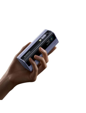 PowerBank BASEUS EnerGeek GR11, 20.000 mAh, 145W, 2x USB-C, 1x USB-A, Smart Display, Cablu retractabil, Black/Gray