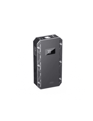 PoweBank XO Jump Starter CZ025, 10000 mAh, 2x USB-A, 1 x USB-C, Smart Display, Black