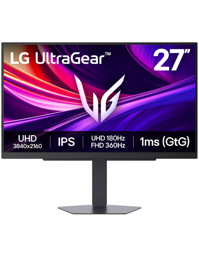 Monitor Gaming LED LG UltraGear 27G810A-B.AEU, 27 inch UHD / FHD, Dual mode 180 Hz / 360 Hz, 1 ms, Black