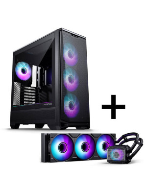 Carcasă Phanteks Eclipse G400A, Glacier One 360M25 Gen2 AiO, Mid-Tower, E-ATX/ATX/Micro-ATX/Mini-ITX, Tempered Glass, D-RGB, Bla