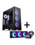 Carcasă Phanteks Eclipse G400A, Glacier One 360M25 Gen2 AiO, Mid-Tower, E-ATX/ATX/Micro-ATX/Mini-ITX, Tempered Glass, D-RGB, Bla