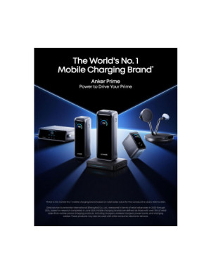 Powerbank Anker Prime, 20100mAh, 220W, QC + PD, 1 x USB-A - 2 x USB-C, Neagra
