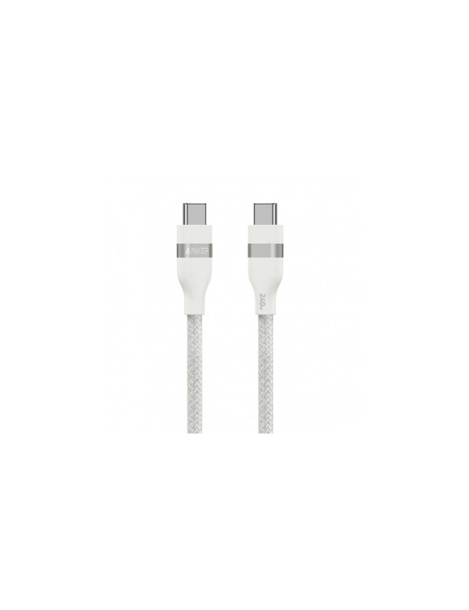 Cablu de date si incarcare ANKER A82E2H21, USB-C - USB-C, 240W, 0.9m, Alb