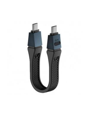 Cablu de date si incarcare OEM 341534, USB-C - USB-C, 240W, 0.13m, 8K Video, Negru