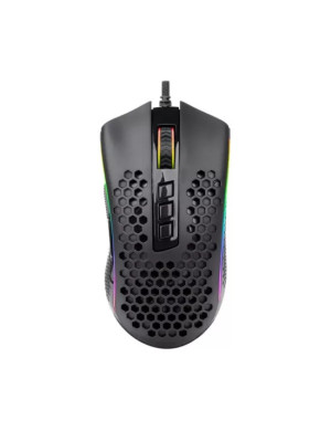 Mouse gaming cu fir REDRAGON Storm M808RGB-BK – Precizie de 12400 DPI și iluminare RGB