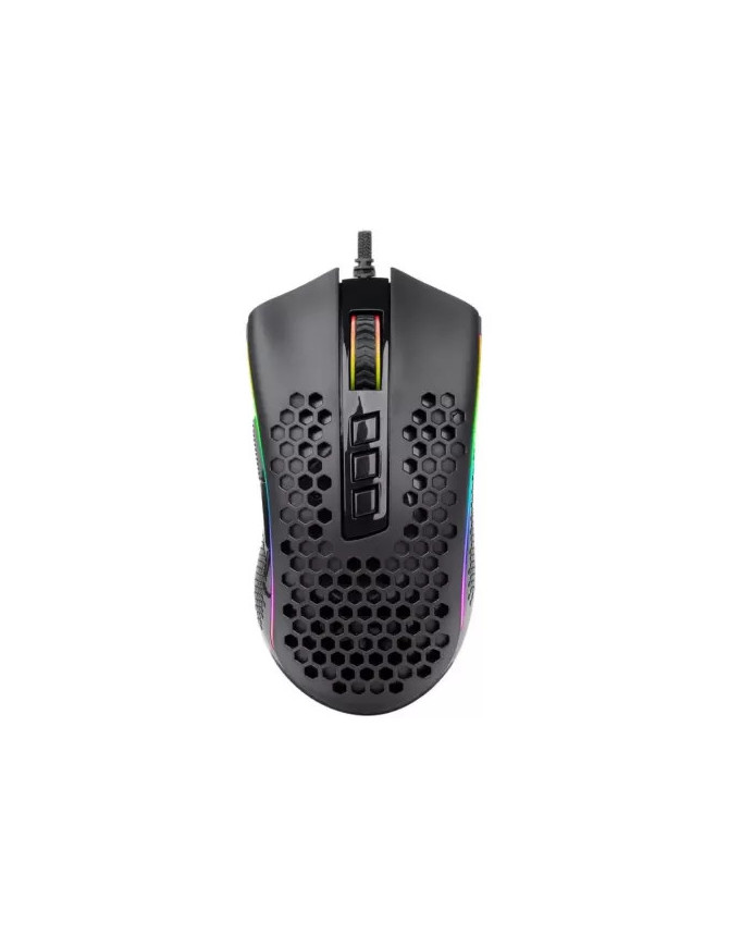Mouse gaming cu fir REDRAGON Storm M808RGB-BK – Precizie de 12400 DPI și iluminare RGB