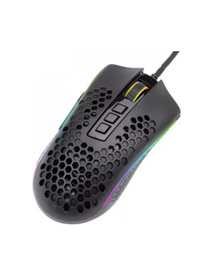 Mouse gaming cu fir REDRAGON Storm M808RGB-BK – Precizie de 12400 DPI și iluminare RGB