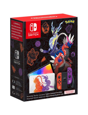 Consola NINTENDO Switch OLED Pokemon Scarlet & Violet Edition (Joy-Con Red/Violet)