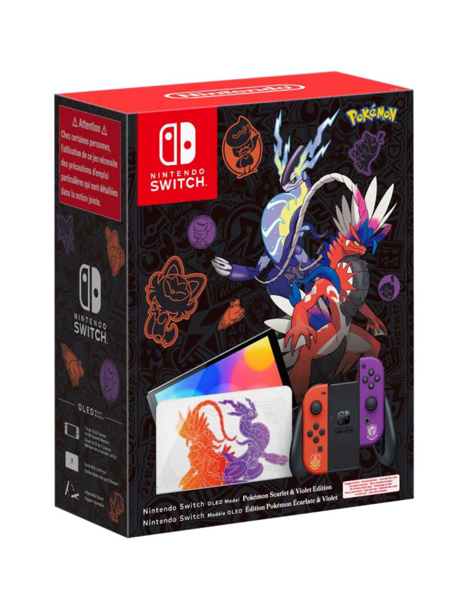 Consola NINTENDO Switch OLED Pokemon Scarlet & Violet Edition (Joy-Con Red/Violet)