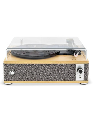 Pick-up, Electromures EM 1021 Bamboo Edition, 6 W, Bluetooth, Aux in, ac safir, difuzor stereo incorporat, oprire automata, capa