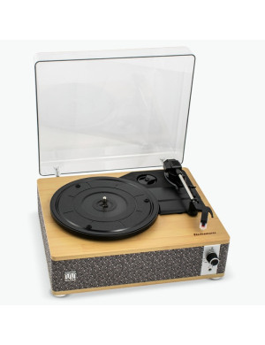 Pick-up, Electromures EM 1021 Bamboo Edition, 6 W, Bluetooth, Aux in, ac safir, difuzor stereo incorporat, oprire automata, capa