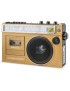 Radio casetofon, Electromures EM 1011, FM / AM / SW1 / SW2, 7 W, Bluetooth, USB, slot card microSD / TF, inregistrare, microfon,