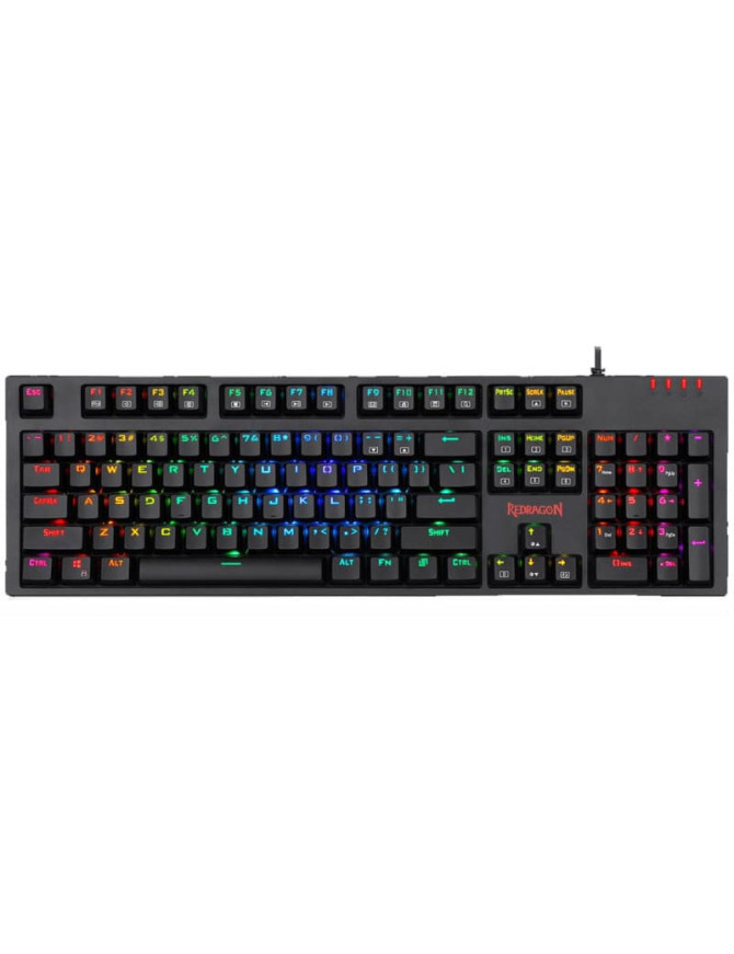 Tastatură mecanică de gaming Redragon K592RGB-PRO-BK Amsa Pro, RGB, Switch-uri Blue