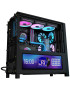 Carcasa CORSAIR 4000D RGB AIRFLOW LCD, Mid-Tower, ATX/Micro-ATX/Mini-ITX, Tempered Glass, 3x RS120 ARGB PWM Fans, Black