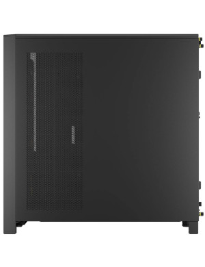 Carcasa CORSAIR 4000D RGB AIRFLOW LCD, Mid-Tower, ATX/Micro-ATX/Mini-ITX, Tempered Glass, 3x RS120 ARGB PWM Fans, Black